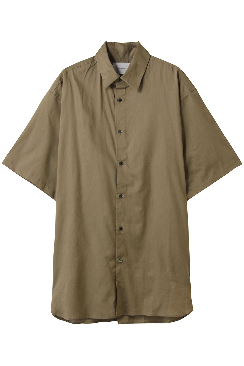 MIDIUMISOLID h/slv wide shirt.M シャツ (khaki, F) ミディウミソリッド ELLE SHOP MIDIUMISOLID h/slv wide shirt.M シャツ (khaki, F) ミディウミソリッド ELLE SHOP