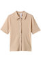 sheer compact polo shirt.S シャツ ミディウミソリッド/MIDIUMISOLID orange