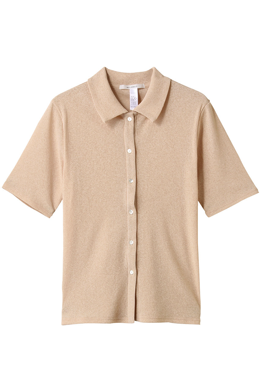 MIDIUMISOLID sheer compact polo shirt.S シャツ (orange, F) ミディウミソリッド ELLE SHOP MIDIUMISOLID sheer compact polo shirt.S シャツ (orange, F) ミディウミソリッド ELLE SHOP