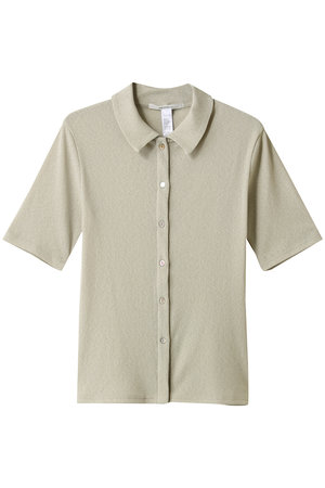 ミディウミソリッド/MIDIUMISOLIDのsheer compact polo shirt.S シャツ(110400/110404)