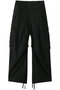 【MEN】lace cargo PT パンツ ミディウミソリッド/MIDIUMISOLID black