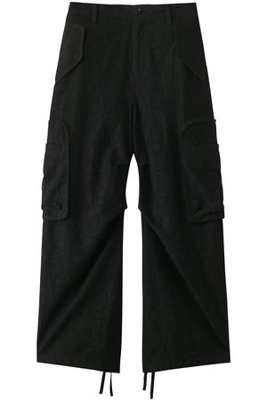 ミディウミソリッド/MIDIUMISOLIDの【MEN】lace cargo PT パンツ(110600/110605)
