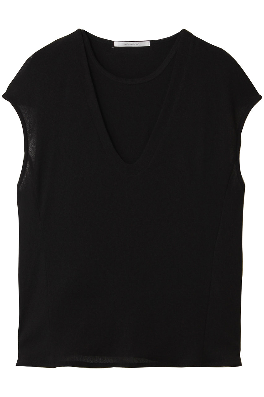MIDIUMISOLID sheer ensemble.S アンサンブル (black, F) ミディウミソリッド ELLE SHOP MIDIUMISOLID sheer ensemble.S アンサンブル (black, F) ミディウミソリッド ELLE SHOP