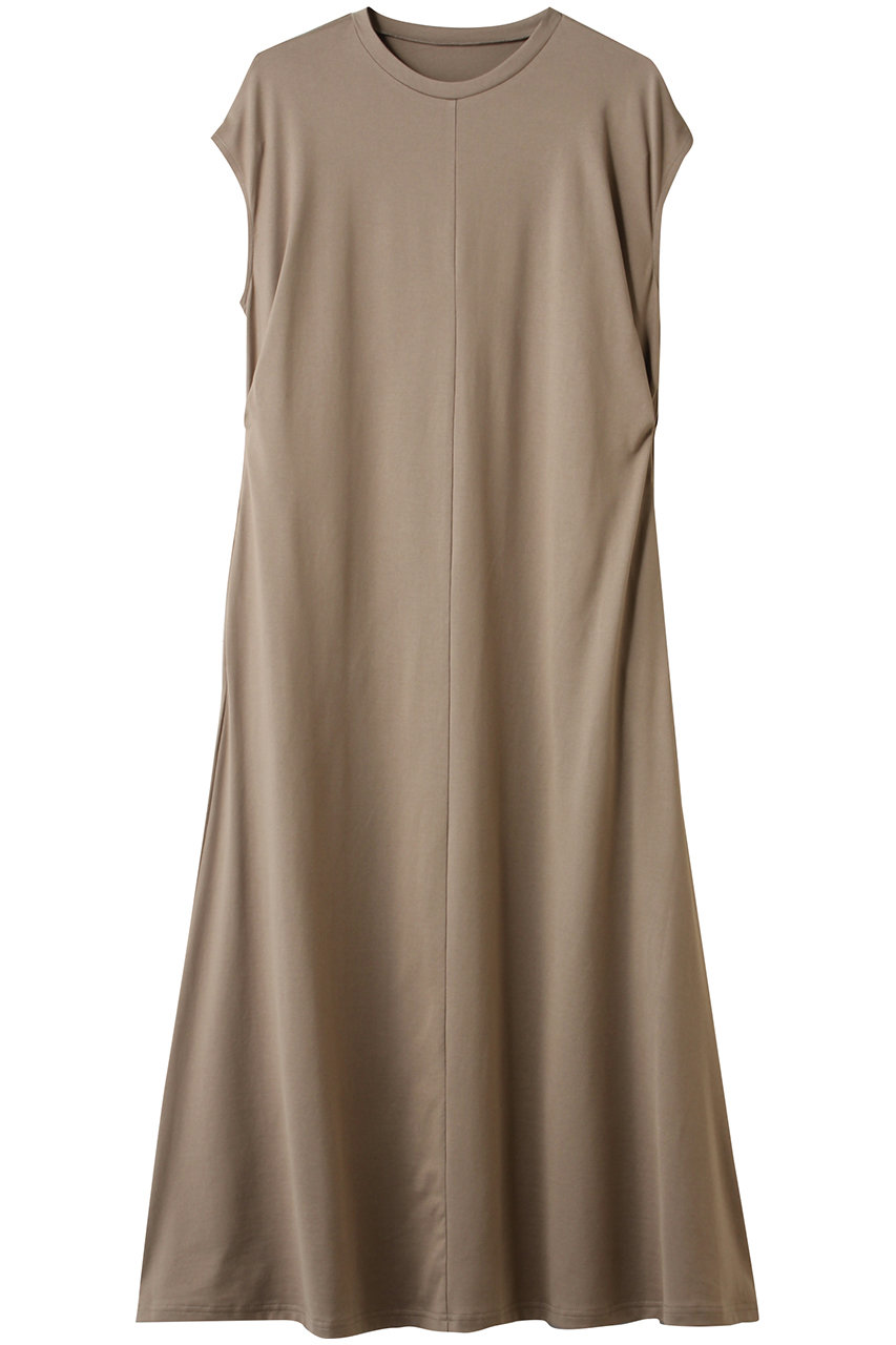MIDIUMISOLID side tucked flare OP.S ワンピース (beige, F) ミディウミソリッド ELLE SHOP MIDIUMISOLID side tucked flare OP.S ワンピース (beige, F) ミディウミソリッド ELLE SHOP