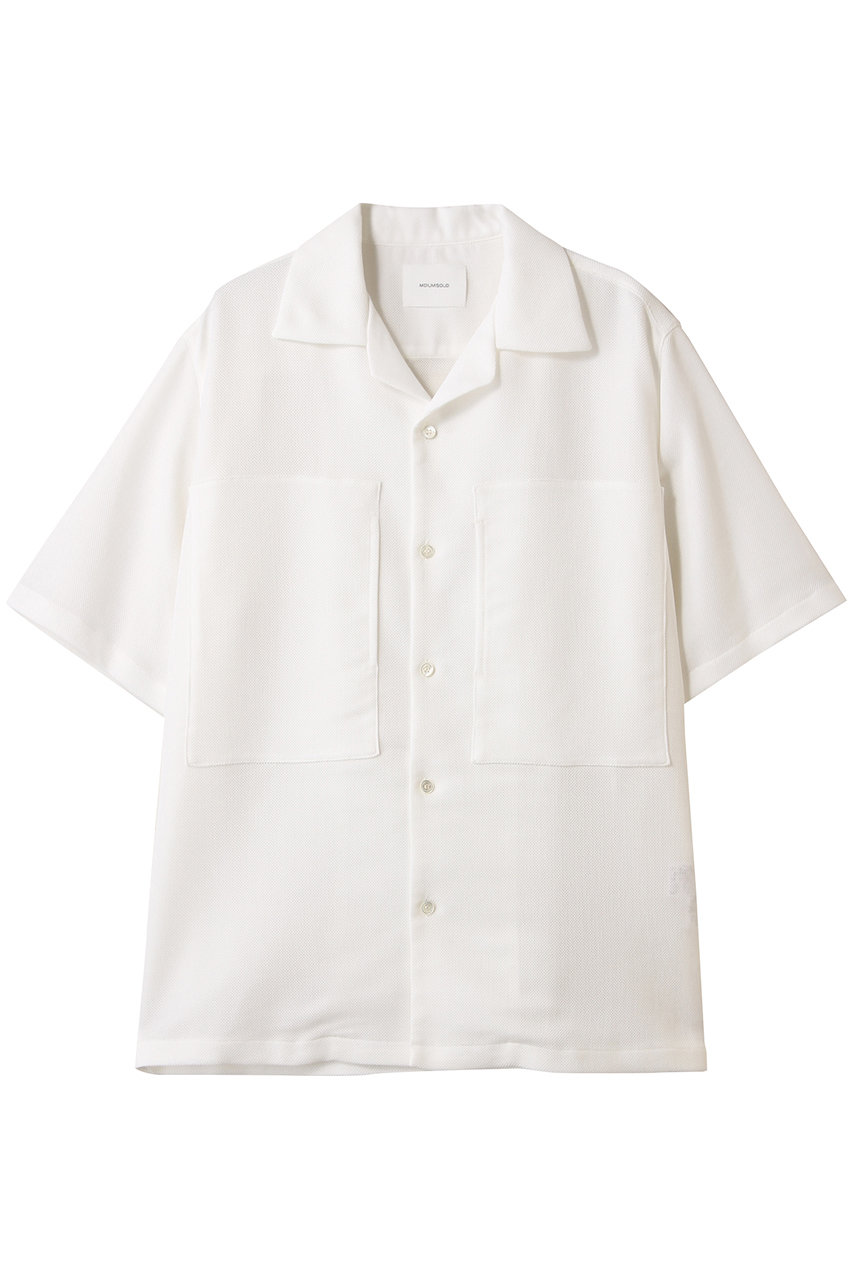 MIDIUMISOLID 【MEN】leno-cloth open collar SH シャツ (off white, 48) ミディウミソリッド ELLE SHOP MIDIUMISOLID 【MEN】leno-cloth open collar SH シャツ (off white, 48) ミディウミソリッド ELLE SHOP
