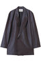 【MEN】tailored long JK ジャケット ミディウミソリッド/MIDIUMISOLID navy