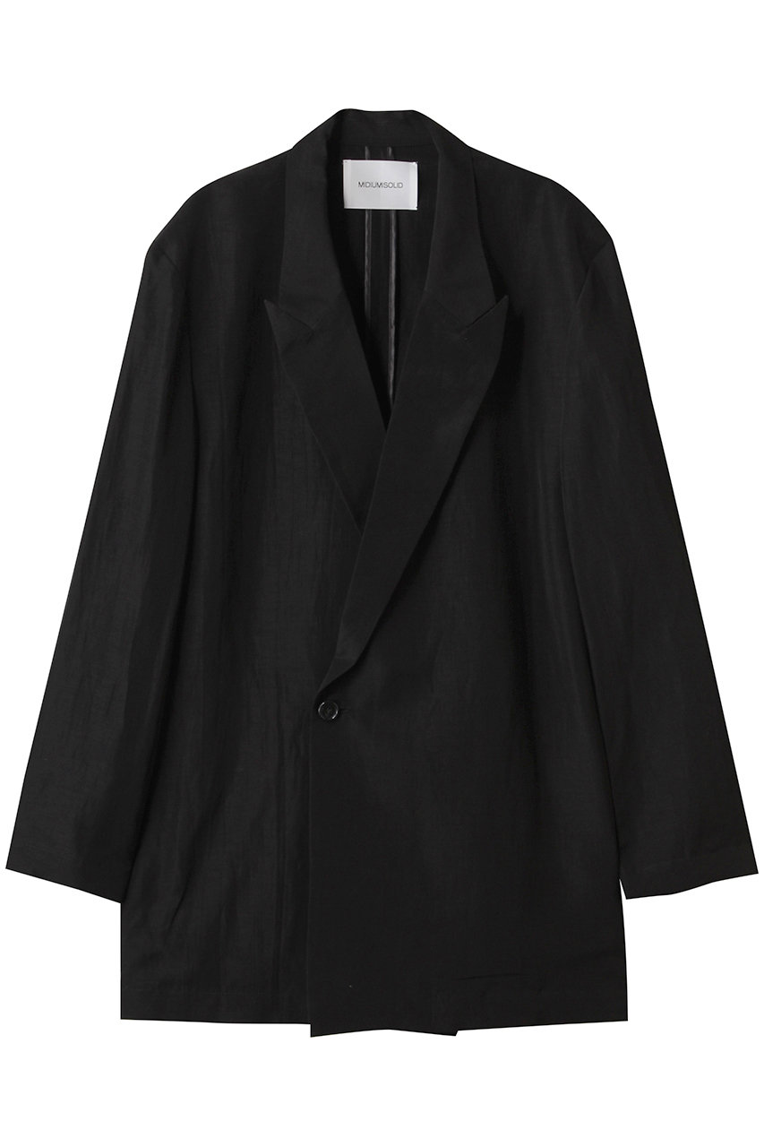 MIDIUMISOLID 【MEN】tailored long JK ジャケット (black, 48) ミディウミソリッド ELLE SHOP MIDIUMISOLID 【MEN】tailored long JK ジャケット (black, 48) ミディウミソリッド ELLE SHOP