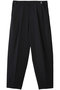 【MEN】slub sheer tapered PT パンツ ミディウミソリッド/MIDIUMISOLID black