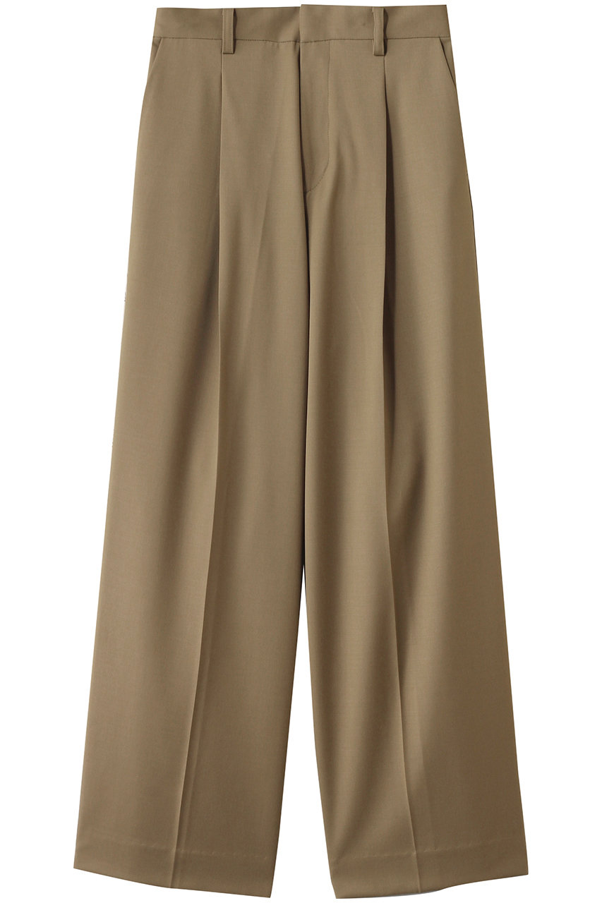ミディウミソリッド/MIDIUMISOLIDのstraight slacks スラックス(khaki/2-162184)