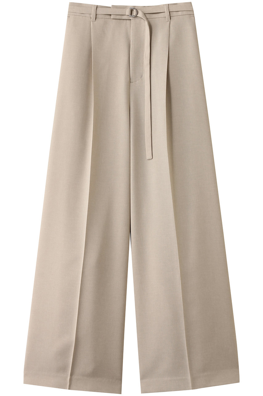 MIDIUMISOLID straight wide PT.M パンツ (beige, 38) ミディウミソリッド ELLE SHOP MIDIUMISOLID straight wide PT.M パンツ (beige, 38) ミディウミソリッド ELLE SHOP