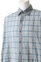 【MEN】sheer check shirt シャツ ミディウミソリッド/MIDIUMISOLID