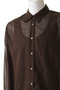【MEN】sheer voile basic shirt シャツ ミディウミソリッド/MIDIUMISOLID