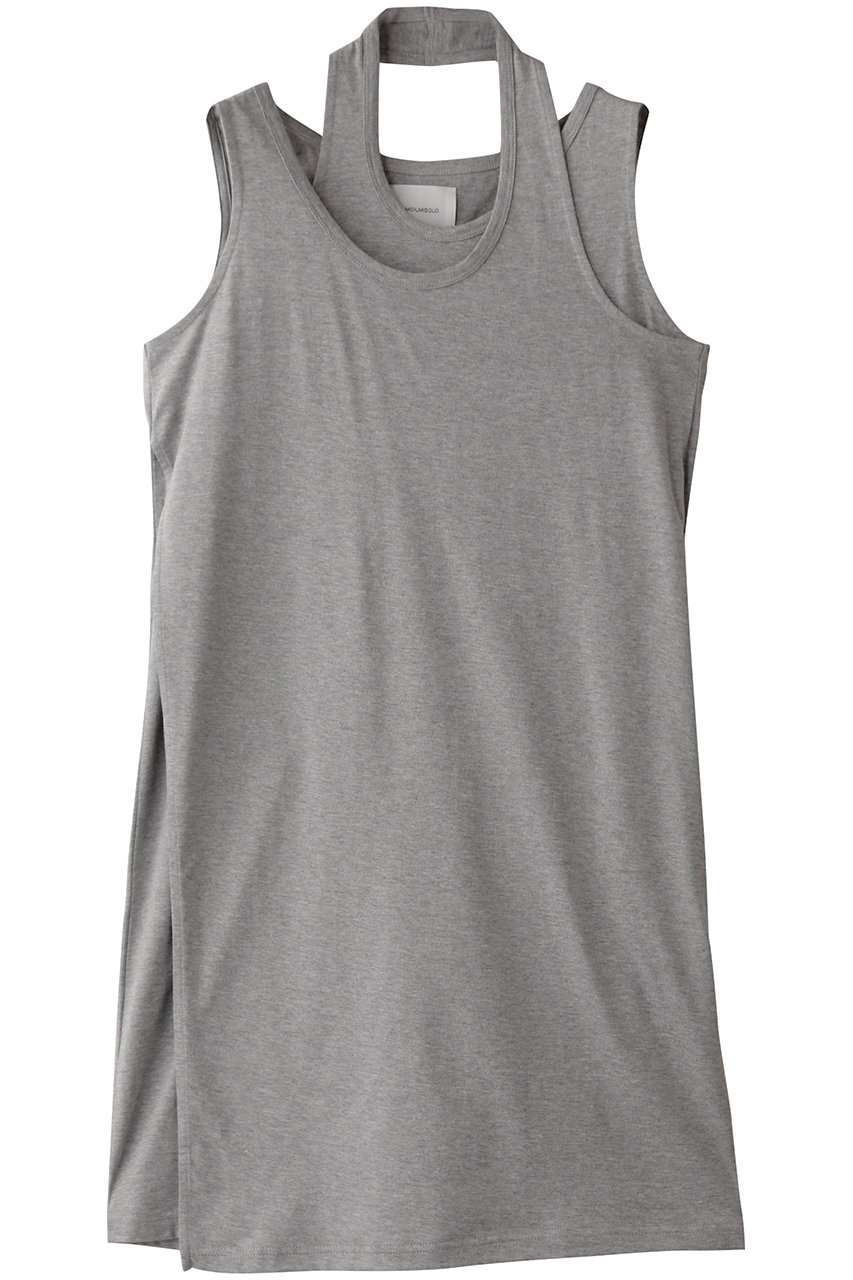 MIDIUMISOLID layered OP.S ワンピース (l.gray, F) ミディウミソリッド ELLE SHOP MIDIUMISOLID layered OP.S ワンピース (l.gray, F) ミディウミソリッド ELLE SHOP