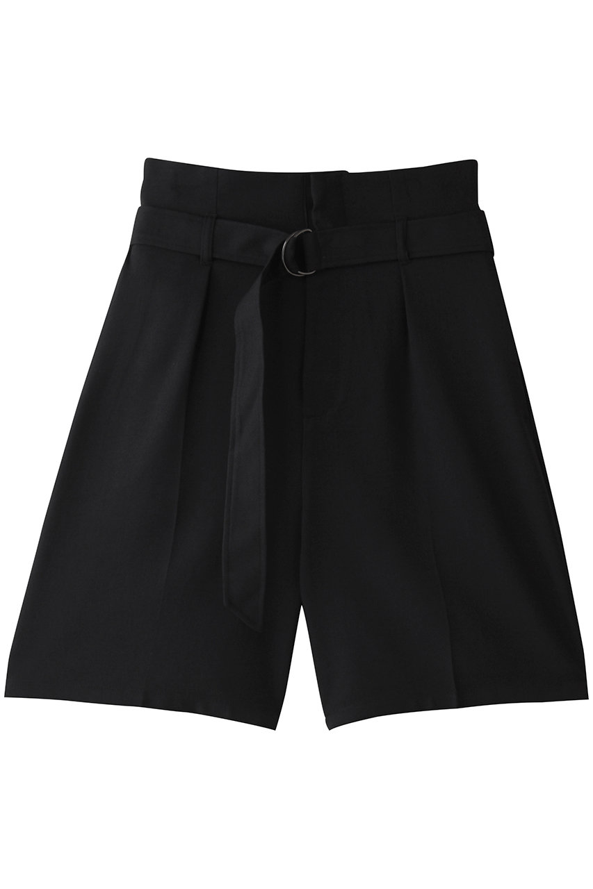 MIDIUMISOLID hi-waist belted shorts.M パンツ (black, F) ミディウミソリッド ELLE SHOP MIDIUMISOLID hi-waist belted shorts.M パンツ (black, F) ミディウミソリッド ELLE SHOP