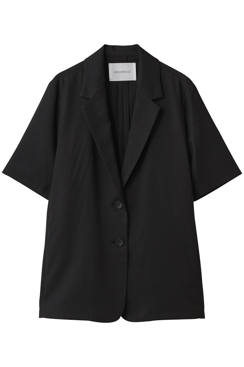 MIDIUMISOLID h/slv tailored JK.M ジャケット (black, F) ミディウミソリッド ELLE SHOP MIDIUMISOLID h/slv tailored JK.M ジャケット (black, F) ミディウミソリッド ELLE SHOP