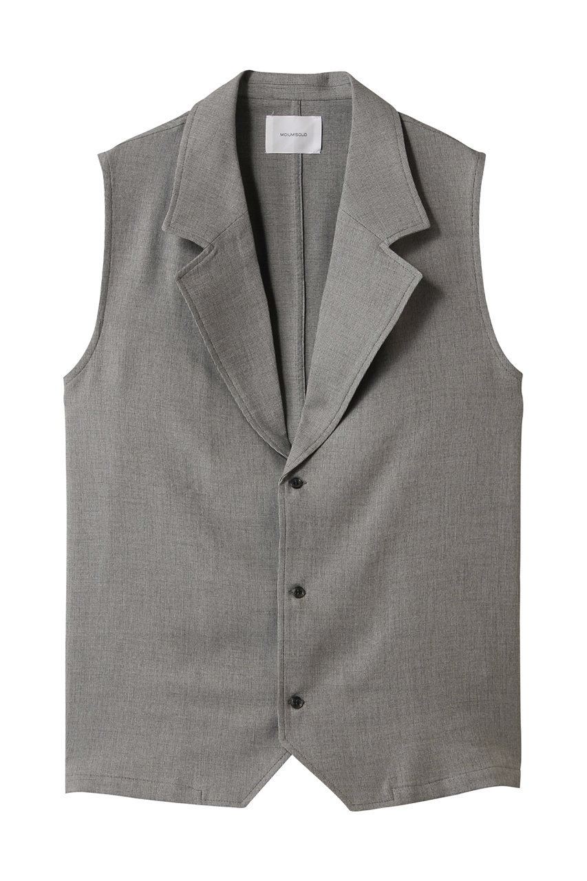 MIDIUMISOLID tailored gilet.M ジレ (gray, F) ミディウミソリッド ELLE SHOP MIDIUMISOLID tailored gilet.M ジレ (gray, F) ミディウミソリッド ELLE SHOP