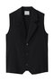tailored gilet.M ジレ ミディウミソリッド/MIDIUMISOLID black