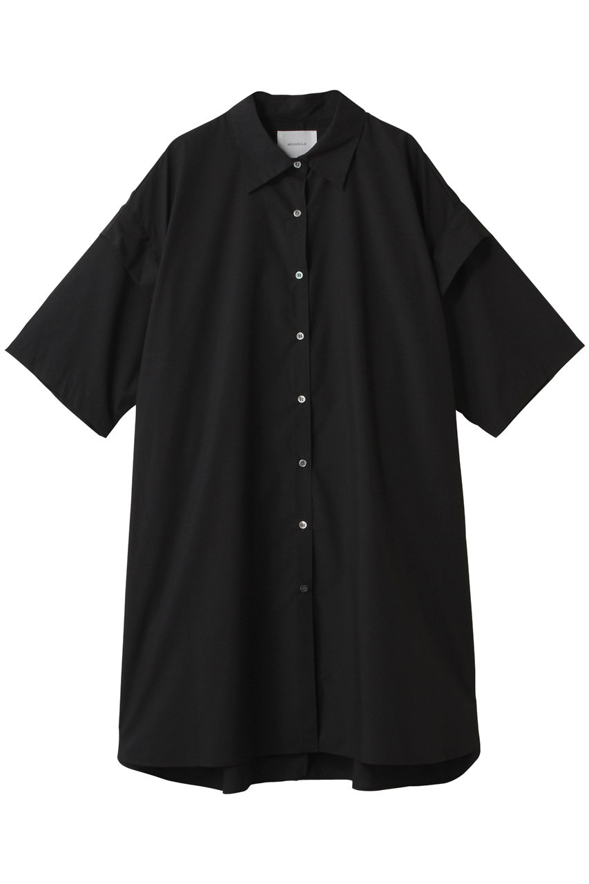 MIDIUMISOLID tuck shoulder wide shirt.S シャツ (black, F) ミディウミソリッド ELLE SHOP MIDIUMISOLID tuck shoulder wide shirt.S シャツ (black, F) ミディウミソリッド ELLE SHOP