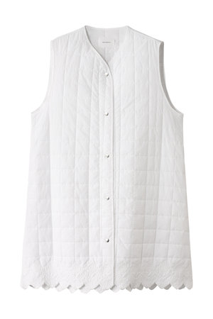 ミディウミソリッド/MIDIUMISOLIDのembroidery quilting vest.M ベスト(110800/110806)