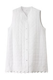 embroidery quilting vest.M ベスト