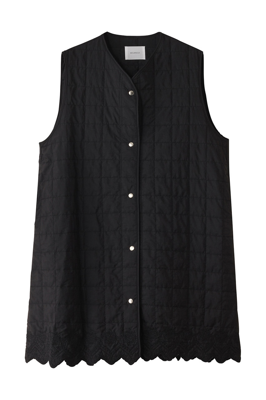 MIDIUMISOLID embroidery quilting vest.M ベスト (black, F) ミディウミソリッド ELLE SHOP MIDIUMISOLID embroidery quilting vest.M ベスト (black, F) ミディウミソリッド ELLE SHOP