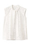 lace bow-tie n/slv blouse ブラウス ミディウミソリッド/MIDIUMISOLID off white