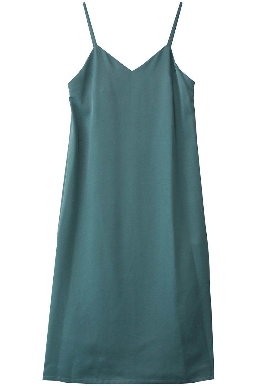 MIDIUMISOLID I line camisole OP ワンピース (green, F) ミディウミソリッド ELLE SHOP MIDIUMISOLID I line camisole OP ワンピース (green, F) ミディウミソリッド ELLE SHOP