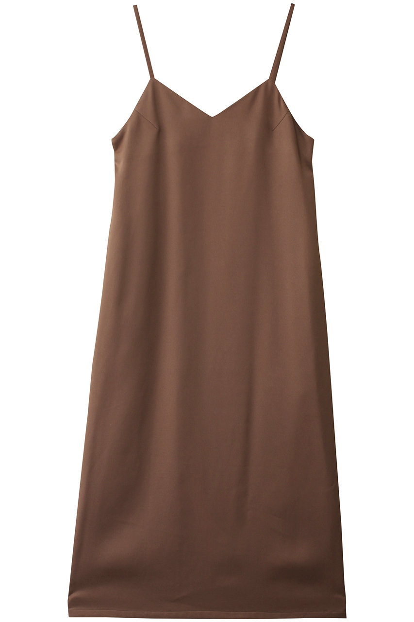 MIDIUMISOLID I line camisole OP ワンピース (brown, F) ミディウミソリッド ELLE SHOP MIDIUMISOLID I line camisole OP ワンピース (brown, F) ミディウミソリッド ELLE SHOP