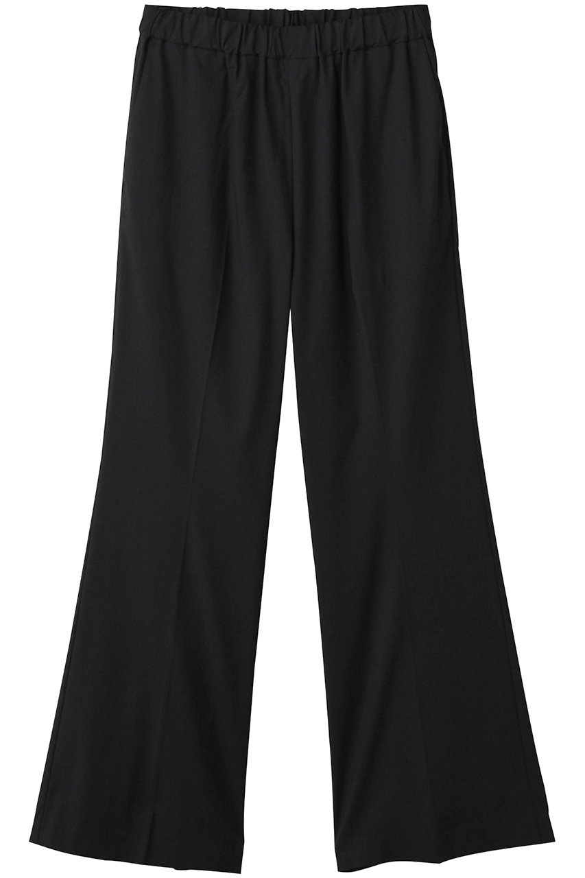 ミディウミソリッド/MIDIUMISOLIDのcenter press flared PT パンツ(black/1-16508452)