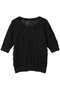 sheer washer short PO プルオーバー ミディウミソリッド/MIDIUMISOLID black