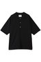polo knitted PO.M プルオーバー ミディウミソリッド/MIDIUMISOLID black