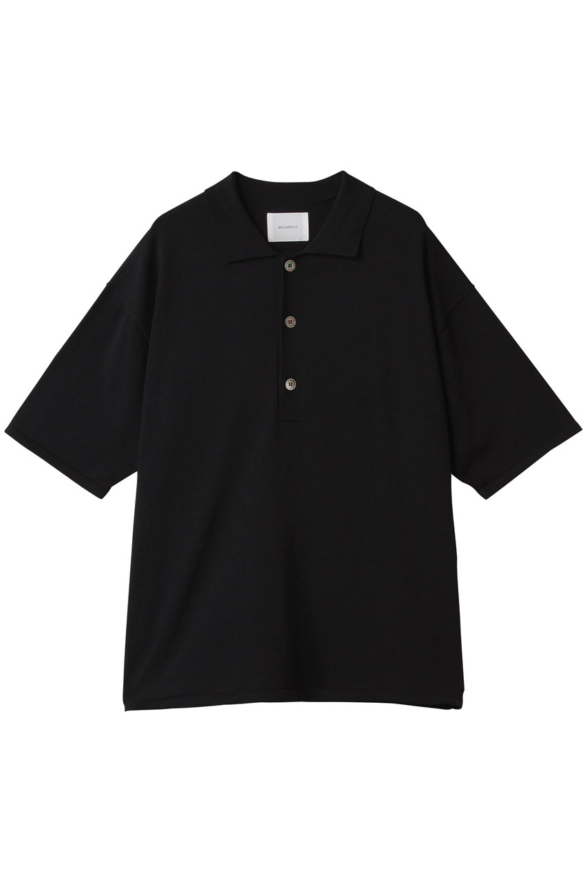 MIDIUMISOLID polo knitted PO.M プルオーバー (black, F) ミディウミソリッド ELLE SHOP MIDIUMISOLID polo knitted PO.M プルオーバー (black, F) ミディウミソリッド ELLE SHOP