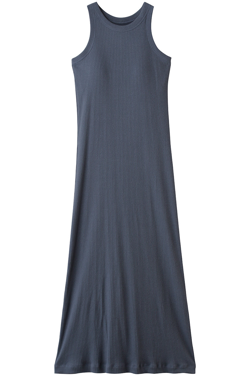 MIDIUMISOLID patted rib OP ワンピース (blue, F) ミディウミソリッド ELLE SHOP MIDIUMISOLID patted rib OP ワンピース (blue, F) ミディウミソリッド ELLE SHOP