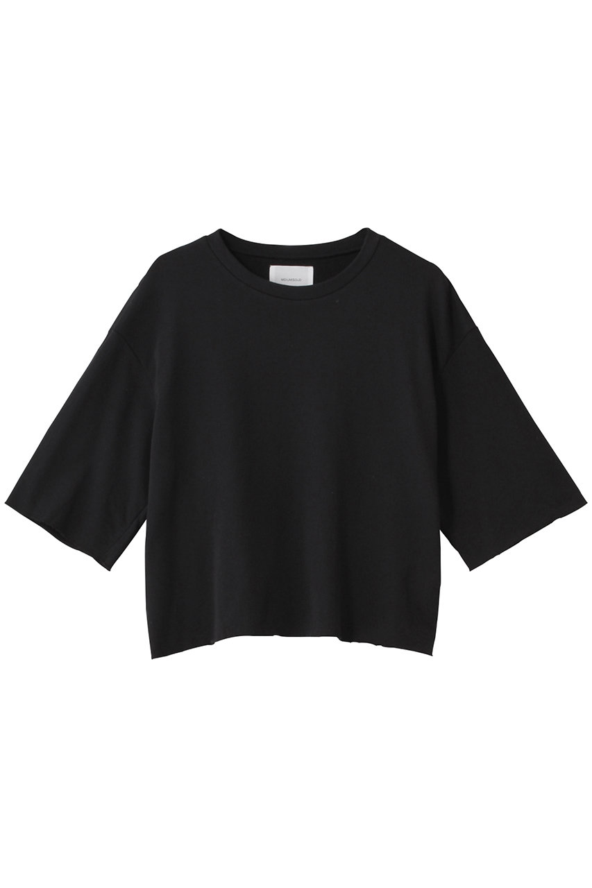 MIDIUMISOLID sweat short PO プルオーバー (black, F) ミディウミソリッド ELLE SHOP