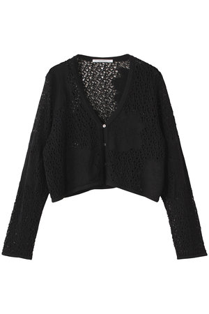 ミディウミソリッド/MIDIUMISOLIDのレースメッシュカーディガン(110300/110303)