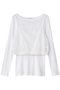キャミソールトップスアンサンブル ミディウミソリッド/MIDIUMISOLID off white