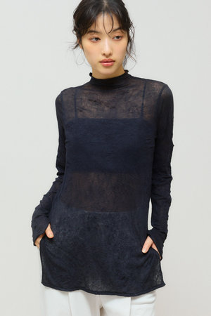 ミディウミソリッド/MIDIUMISOLIDのsheer high neck inner.S インナー(110100/110103)