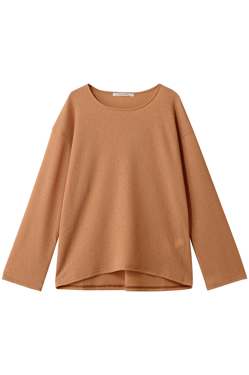 MIDIUMISOLID sheer waffle PO プルオーバー (orange, F) ミディウミソリッド ELLE SHOP MIDIUMISOLID sheer waffle PO プルオーバー (orange, F) ミディウミソリッド ELLE SHOP