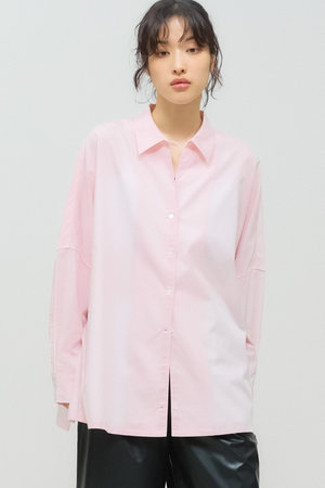 ミディウミソリッド/MIDIUMISOLIDのスキッパーポンチョシャツ(110400/110403)