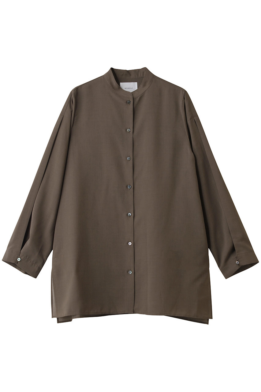 MIDIUMISOLID flare slv sheer shirt シャツ (brown, F) ミディウミソリッド ELLE SHOP MIDIUMISOLID flare slv sheer shirt シャツ (brown, F) ミディウミソリッド ELLE SHOP