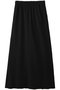 スウェットフレアロングスカート ミディウミソリッド/MIDIUMISOLID black