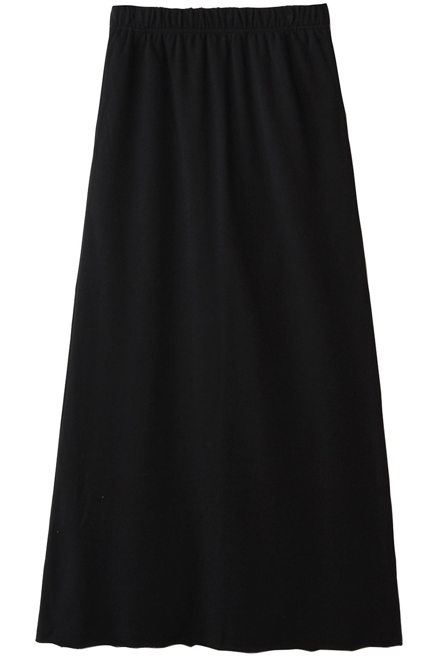 ミディウミソリッド/MIDIUMISOLIDのスウェットフレアロングスカート(black/3-162190)