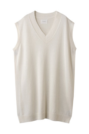 ミディウミソリッド/MIDIUMISOLIDの和紙ウールビッグベスト(110300/110301)