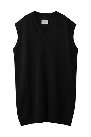 ミディウミソリッド/MIDIUMISOLIDの和紙ウールビッグベスト(110300/110301)