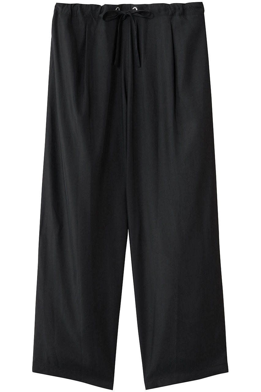MIDIUMISOLID relax cupro PT パンツ (black, F) ミディウミソリッド ELLE SHOP MIDIUMISOLID relax cupro PT パンツ (black, F) ミディウミソリッド ELLE SHOP