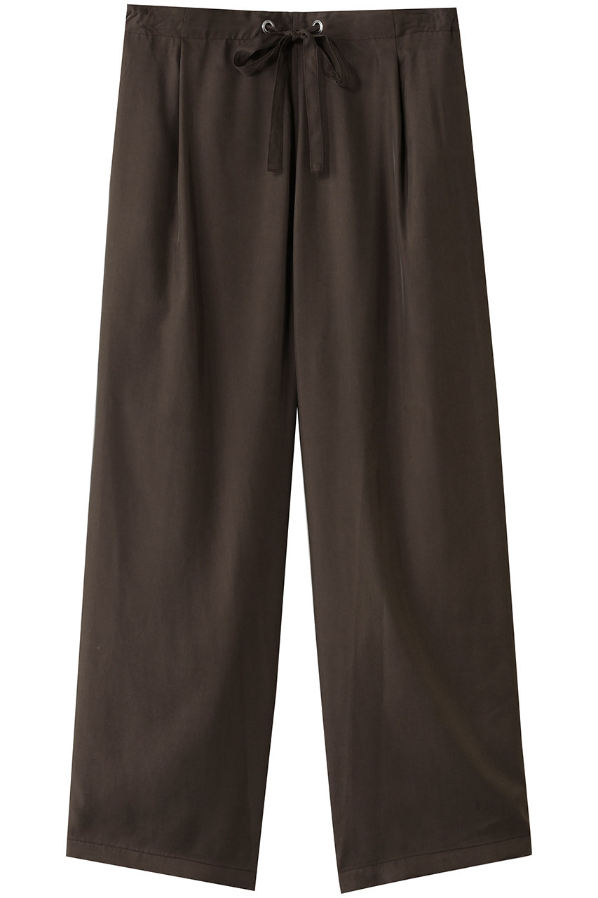 MIDIUMISOLID relax cupro PT パンツ (brown, F) ミディウミソリッド ELLE SHOP MIDIUMISOLID relax cupro PT パンツ (brown, F) ミディウミソリッド ELLE SHOP