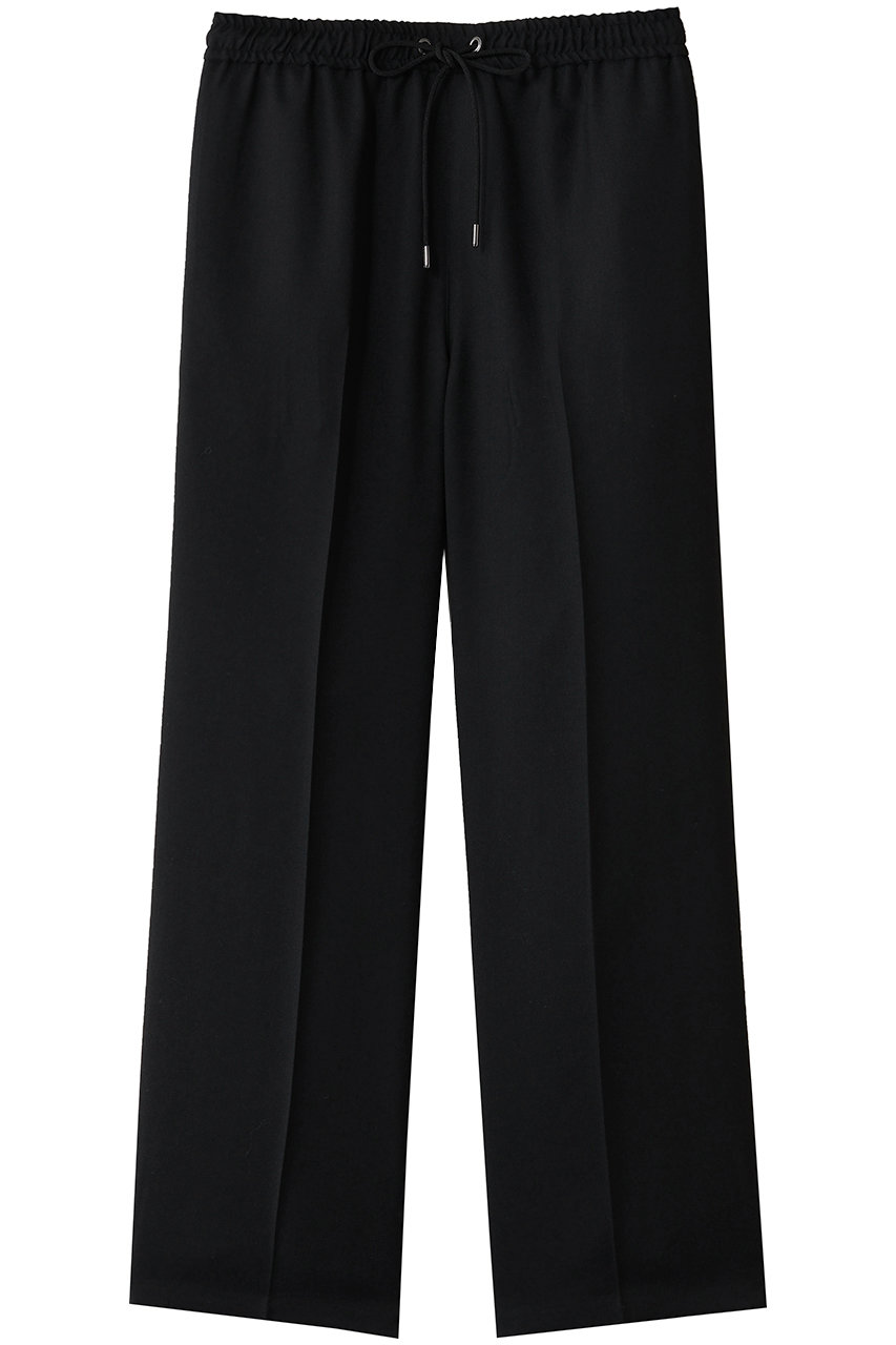 ミディウミソリッド/MIDIUMISOLIDのタックストレートスラックス(black/3-161025)