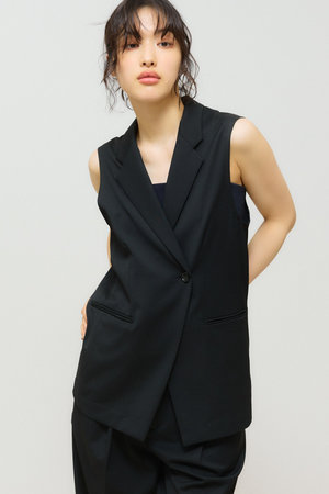 ミディウミソリッド/MIDIUMISOLIDのウエストシェイプテーラードジレ(110800/110806)