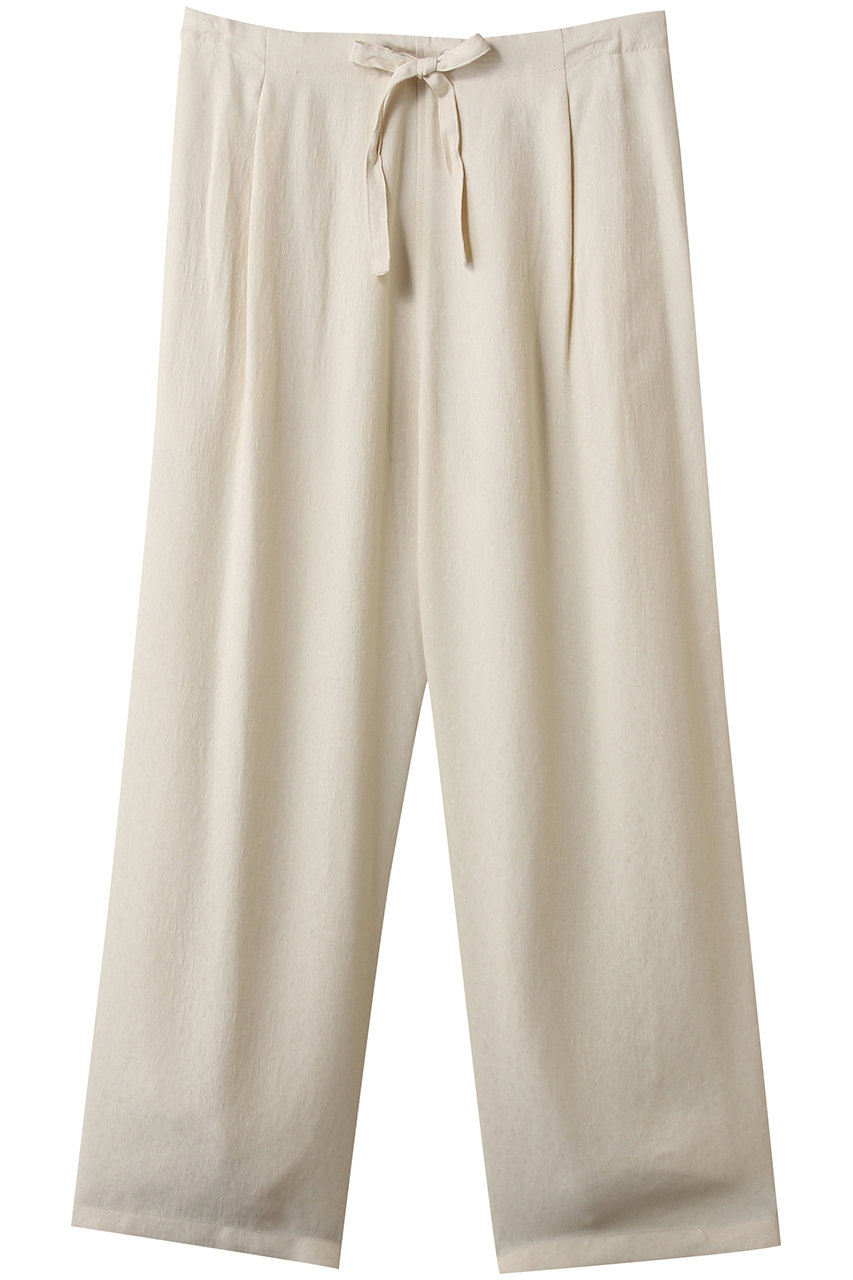 MIDIUMISOLID relax jacquard PT パンツ (ivory, F) ミディウミソリッド ELLE SHOP MIDIUMISOLID relax jacquard PT パンツ (ivory, F) ミディウミソリッド ELLE SHOP