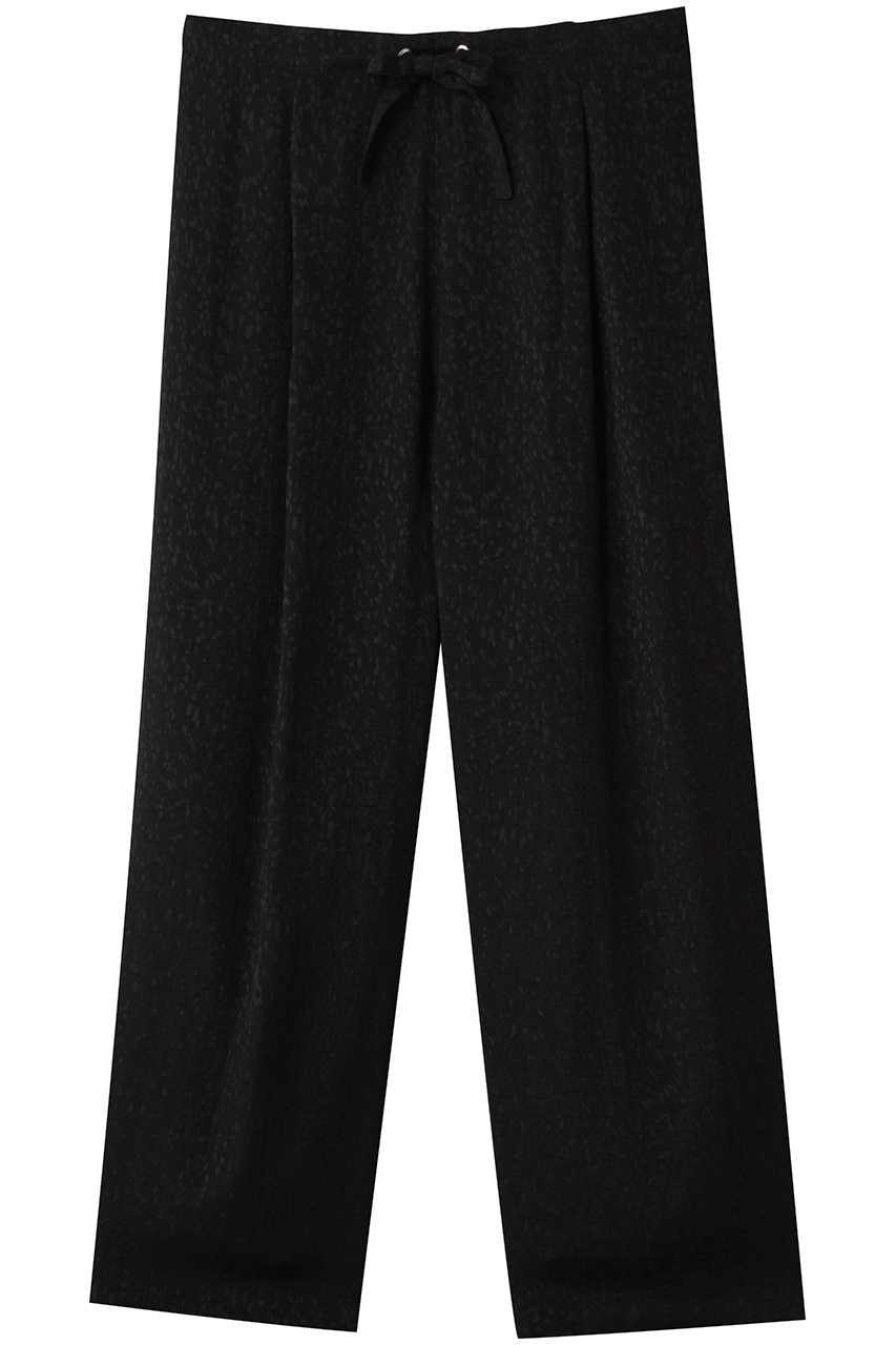 MIDIUMISOLID relax jacquard PT パンツ (black, F) ミディウミソリッド ELLE SHOP MIDIUMISOLID relax jacquard PT パンツ (black, F) ミディウミソリッド ELLE SHOP